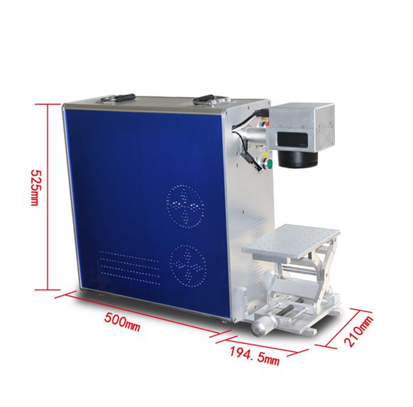 Portable shape fiber laser marking machine