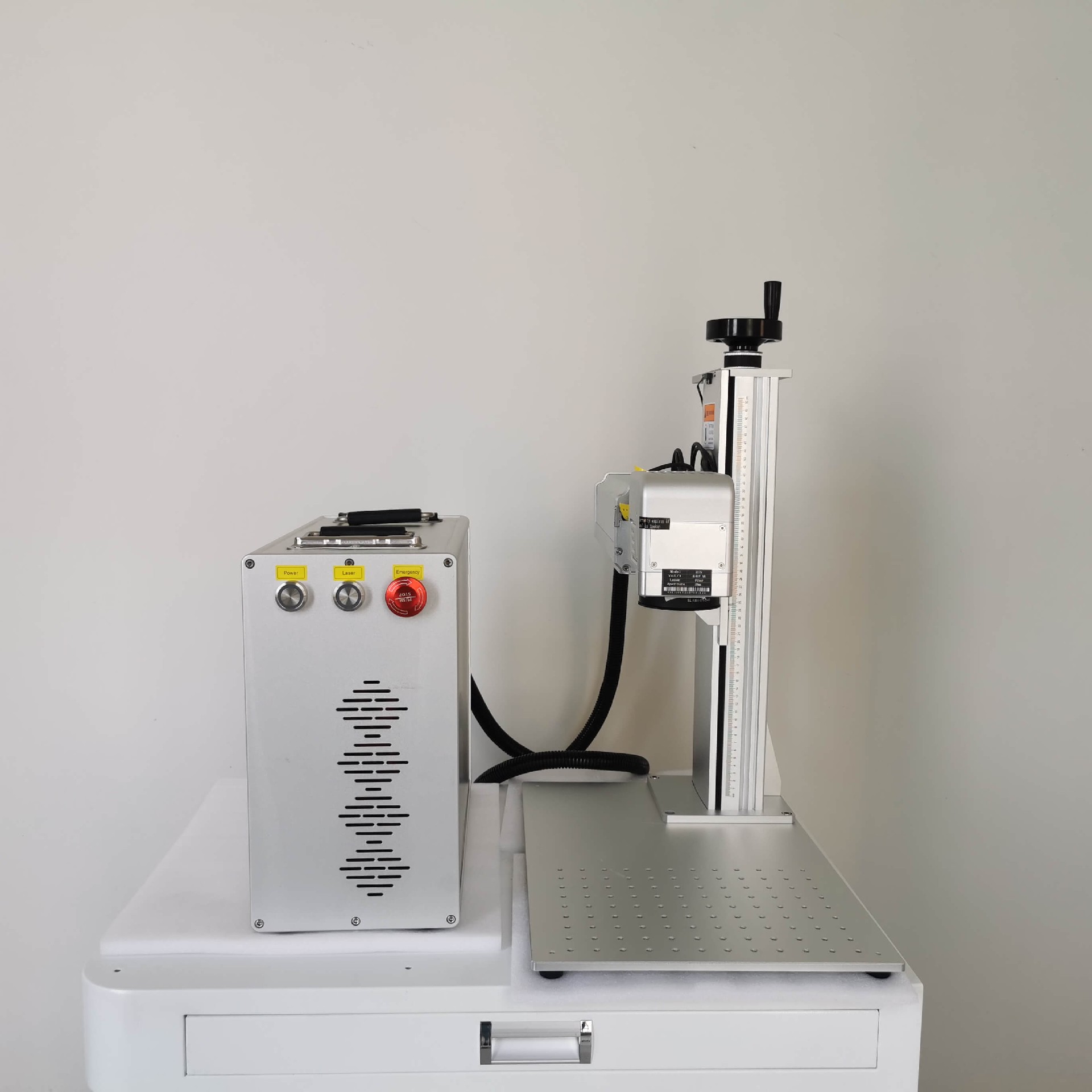 Haotian fiber laser machine with cyclop camera scanning head